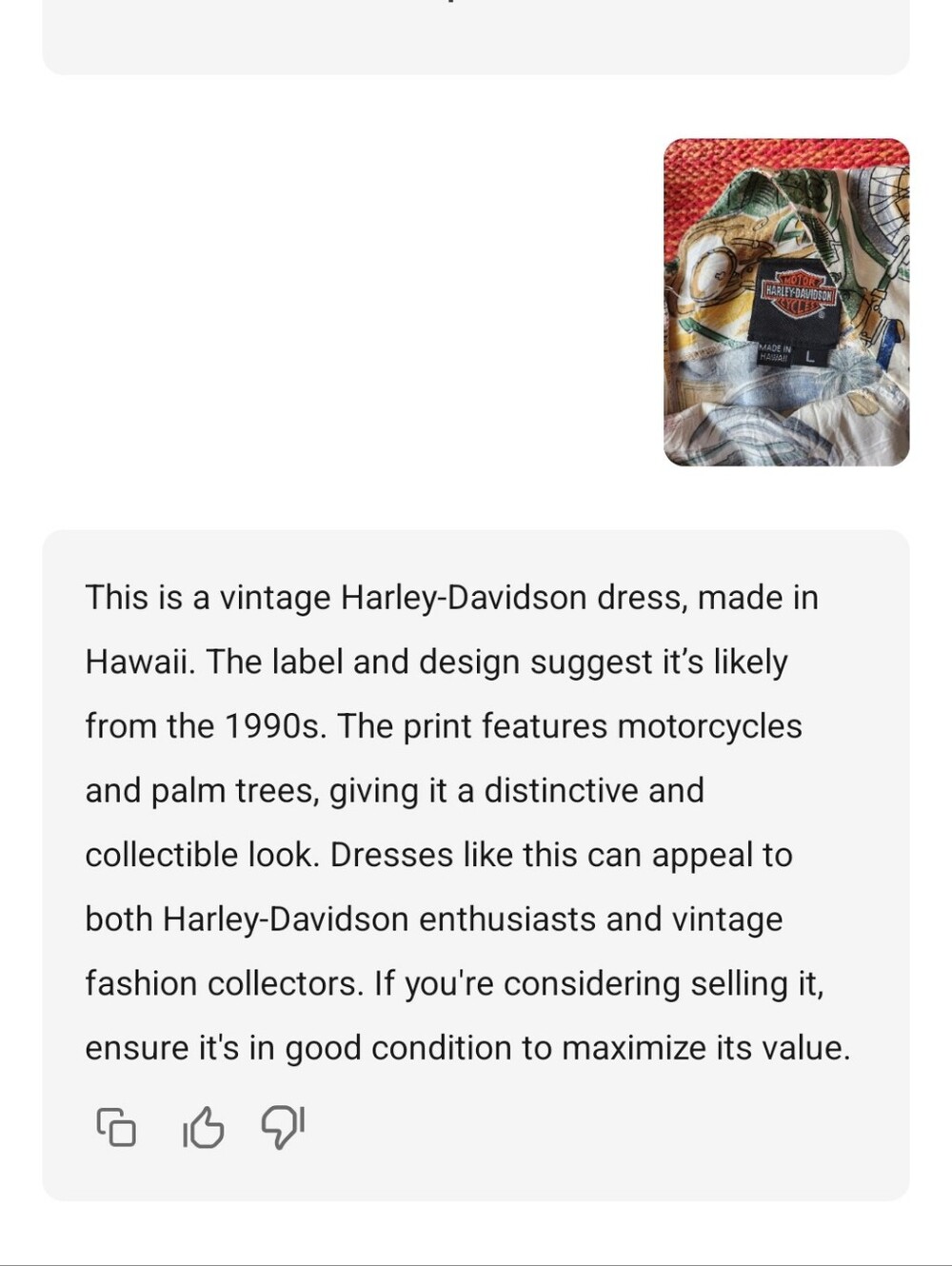 Harley-Davidson Multicolor Motorcycle Print Midi Dress - Picture 12 of 12